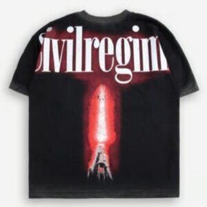 NWOT Star Wars x Civil Regime Concrete Red Crystal 199X Oversized Tee Vintage